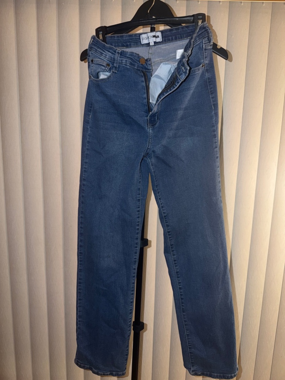 Fashion Nova Dark Blue Boot Cut Jeans